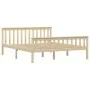 Solid light pine wood bed frame 160x200 cm by vidaXL, Beds and slatted bases - Ref: Foro24-283224, Price: 143,14 €, Discount: %