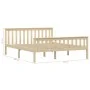 Solid light pine wood bed frame 160x200 cm by vidaXL, Beds and slatted bases - Ref: Foro24-283224, Price: 143,14 €, Discount: %