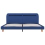 Estructura de cama con LED tela azul 180x200 cm de vidaXL, Camas y somieres - Ref: Foro24-280905, Precio: 166,60 €, Descuento: %