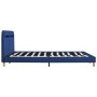 Estructura de cama con LED tela azul 180x200 cm de vidaXL, Camas y somieres - Ref: Foro24-280905, Precio: 166,60 €, Descuento: %