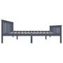 Bettgestell aus massivem, grauem Kiefernholz, 160 x 200 cm von vidaXL, Betten und Lattenroste - Ref: Foro24-283230, Preis: 18...
