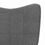 Silla de relajación de tela gris oscuro