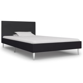 Bettgestell aus schwarzem Stoff, 90 x 200 cm von vidaXL, Betten und Lattenroste - Ref: Foro24-280941, Preis: 101,49 €, Rabatt: %