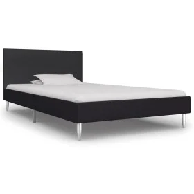 Black fabric bed frame 90x200 cm by vidaXL, Beds and slatted bases - Ref: Foro24-280941, Price: 100,50 €, Discount: %