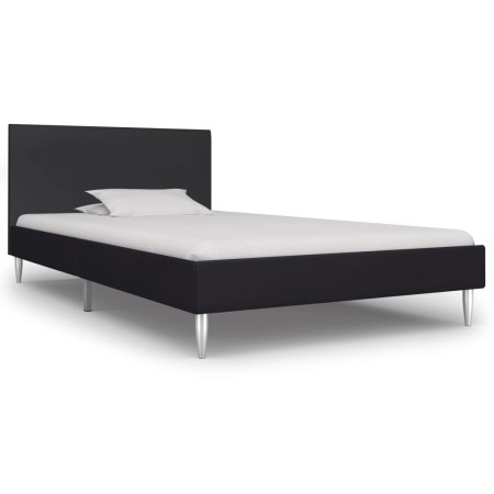 Estructura de cama de tela negro 90x200 cm de vidaXL, Camas y somieres - Ref: Foro24-280941, Precio: 101,91 €, Descuento: %