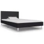 Estructura de cama de tela negro 90x200 cm de vidaXL, Camas y somieres - Ref: Foro24-280941, Precio: 100,50 €, Descuento: %