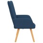 Sillón de relax de tela azul