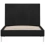 Estructura de cama de tela negro 90x200 cm de vidaXL, Camas y somieres - Ref: Foro24-280941, Precio: 100,50 €, Descuento: %
