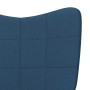 Sillón de relax de tela azul