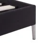 Estructura de cama de tela negro 90x200 cm de vidaXL, Camas y somieres - Ref: Foro24-280941, Precio: 100,50 €, Descuento: %