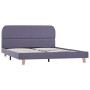Estructura de cama de tela gris claro 140x200 cm de vidaXL, Camas y somieres - Ref: Foro24-280873, Precio: 146,86 €, Descuent...