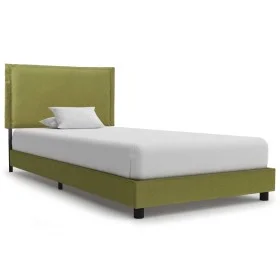 Green fabric bed frame 90x200 cm by vidaXL, Beds and slatted bases - Ref: Foro24-280996, Price: 143,40 €, Discount: %