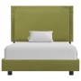 Estructura de cama de tela verde 90x200 cm de vidaXL, Camas y somieres - Ref: Foro24-280996, Precio: 145,59 €, Descuento: %