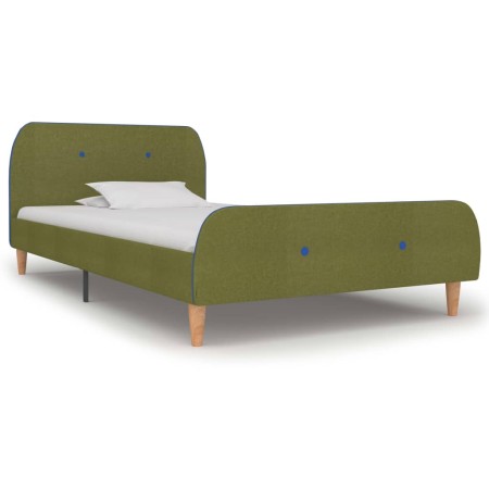 Bettgestell aus grünem Stoff, 90 x 200 cm von vidaXL, Betten und Lattenroste - Ref: Foro24-280931, Preis: 126,17 €, Rabatt: %