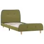 Estructura de cama de tela verde 90x200 cm de vidaXL, Camas y somieres - Ref: Foro24-280931, Precio: 124,61 €, Descuento: %