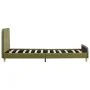 Estructura de cama de tela verde 90x200 cm de vidaXL, Camas y somieres - Ref: Foro24-280931, Precio: 124,61 €, Descuento: %