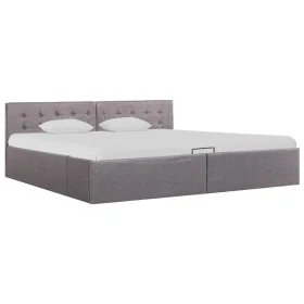 Hydraulic canapé bed with storage taupe fabric 180x200 cm by vidaXL, Beds and slatted bases - Ref: Foro24-285599, Price: 351,...