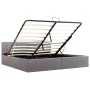 Hydraulic canapé bed with storage taupe fabric 180x200 cm by vidaXL, Beds and slatted bases - Ref: Foro24-285599, Price: 351,...