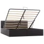 Cama canapé hidráulica de cuero sintético negro 160x200 cm de vidaXL, Camas y somieres - Ref: Foro24-285514, Precio: 362,56 €...