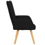 Sillón de relax de tela negro