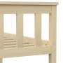Solid light pine wood bed frame 100x200 cm by vidaXL, Beds and slatted bases - Ref: Foro24-283221, Price: 110,90 €, Discount: %