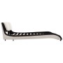 Estructura cama con LED cuero sintético negro blanco 180x200 cm de vidaXL, Camas y somieres - Ref: Foro24-280381, Precio: 284...