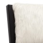 Estructura cama con LED cuero sintético negro blanco 180x200 cm de vidaXL, Camas y somieres - Ref: Foro24-280381, Precio: 284...