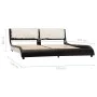 Bettgestell mit LED Kunstleder schwarz weiß 180x200 cm von vidaXL, Betten und Lattenroste - Ref: Foro24-280381, Preis: 280,49...