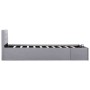 Hydraulic canapé bed with storage light gray fabric 90x200cm by vidaXL, Beds and slatted bases - Ref: Foro24-285576, Price: 2...