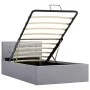 Hydraulisches Canapébett mit Stauraum aus hellgrauem Stoff, 90 x 200 cm von vidaXL, Betten und Lattenroste - Ref: Foro24-2855...