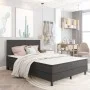 Box Spring bed frame gray fabric 160x200 cm by vidaXL, Beds and slatted bases - Ref: Foro24-287457, Price: 144,76 €, Discount: %