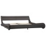 Bed frame with LED in gray synthetic leather 180x200 cm by vidaXL, Beds and slatted bases - Ref: Foro24-285743, Price: 319,84...