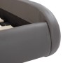 Bed frame with LED in gray synthetic leather 180x200 cm by vidaXL, Beds and slatted bases - Ref: Foro24-285743, Price: 319,84...