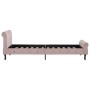 Estructura de cama de terciopelo rosa 100x200 cm de vidaXL, Camas y somieres - Ref: Foro24-288565, Precio: 252,95 €, Descuent...
