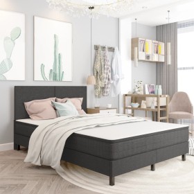 Boxspring-Bettgestell aus grauem Stoff, 180 x 200 cm von vidaXL, Betten und Lattenroste - Ref: Foro24-287458, Preis: 157,65 €...