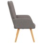 Sillón de relax de tela gris taupe