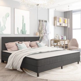 Estructura de cama Box Spring tela gris 200x200 cm de vidaXL, Camas y somieres - Ref: Foro24-287459, Precio: 157,54 €, Descue...