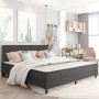 Box Spring bed frame gray fabric 200x200 cm by vidaXL, Beds and slatted bases - Ref: Foro24-287459, Price: 157,94 €, Discount: %