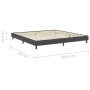 Box Spring bed frame gray fabric 200x200 cm by vidaXL, Beds and slatted bases - Ref: Foro24-287459, Price: 157,94 €, Discount: %