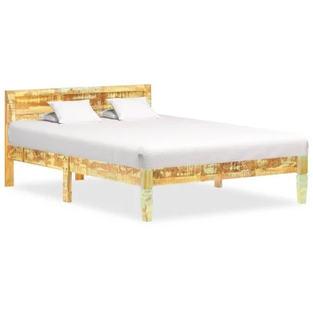Recycled solid wood bed frame 120x200 cm by vidaXL, Beds and slatted bases - Ref: Foro24-288435, Price: 126,90 €, Discount: %
