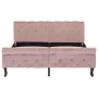 Bettgestell aus rosafarbenem Samt, 140 x 200 cm von vidaXL, Betten und Lattenroste - Ref: Foro24-288567, Preis: 386,92 €, Rab...