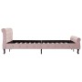 Estructura de cama de terciopelo rosa 140x200 cm de vidaXL, Camas y somieres - Ref: Foro24-288567, Precio: 394,22 €, Descuent...