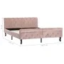 Bettgestell aus rosafarbenem Samt, 140 x 200 cm von vidaXL, Betten und Lattenroste - Ref: Foro24-288567, Preis: 386,92 €, Rab...