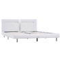 Bed frame with LED in white synthetic leather 180x200 cm by vidaXL, Beds and slatted bases - Ref: Foro24-280855, Price: 216,7...
