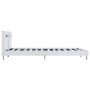Bed frame with LED in white synthetic leather 180x200 cm by vidaXL, Beds and slatted bases - Ref: Foro24-280855, Price: 216,7...