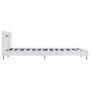 Bed frame with LED in white synthetic leather 180x200 cm by vidaXL, Beds and slatted bases - Ref: Foro24-280855, Price: 213,4...