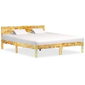 Recycled solid wood bed frame 180x200 cm by vidaXL, Beds and slatted bases - Ref: Foro24-288438, Price: 151,43 €, Discount: %