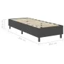 Box Spring bed frame gray fabric 80x200 cm by vidaXL, Beds and slatted bases - Ref: Foro24-287460, Price: 120,76 €, Discount: %