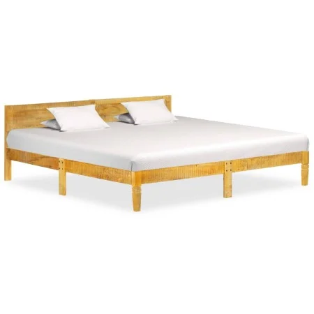 Solid mango wood bed frame 200 cm by vidaXL, Beds and slatted bases - Ref: Foro24-288434, Price: 161,38 €, Discount: %