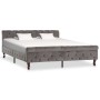 Estructura de cama de terciopelo gris 160x200 cm de vidaXL, Camas y somieres - Ref: Foro24-288561, Precio: 307,41 €, Descuent...